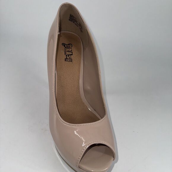 Open Toe High Heel Pumps Stiletto Shoes Brash Women’s Pink Size 8.5 Slip-On - Picture 7 of 9